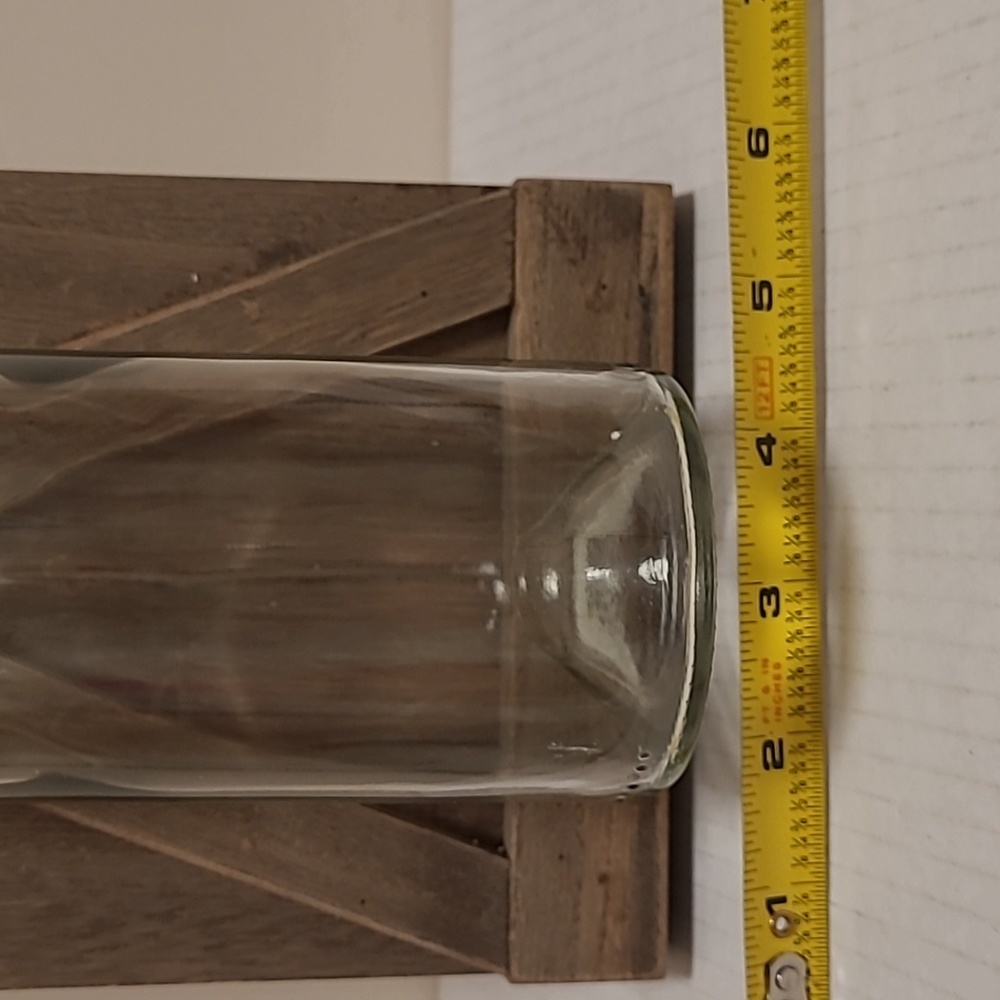 Beautiful Wood Board with Glass Bottle Wall Sconce - Picture 13 of 15